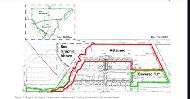 A photo of a subdivision plan.