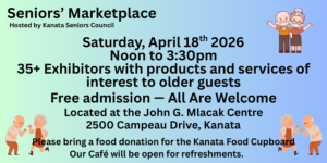 An ad for the Kanata Seniors Council marketplace. Click the ad for a screen-readable version.