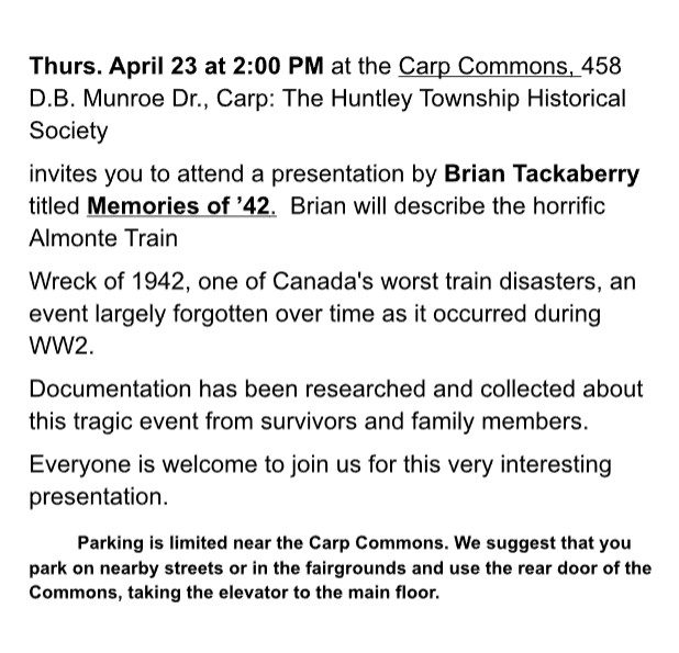 A poster for the event.