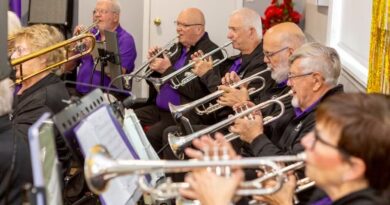 A photo of a brass ensemble.