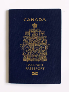 A photo of a passport.