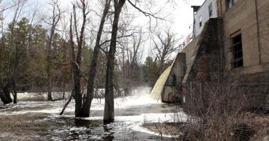 A photo of a dam.