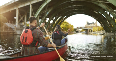A photo of a canoeist.