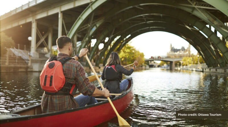 A photo of a canoeist.