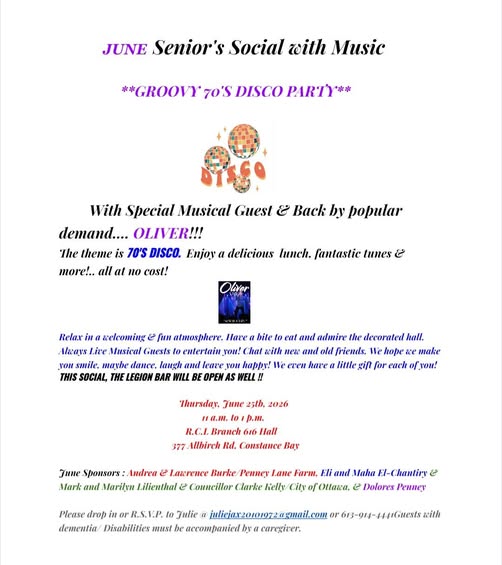 A poster for the event.