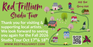 A thank you ad from the Red Trillium Studio Tour. Click to be taken to their website.