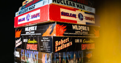 A photo of board games.
