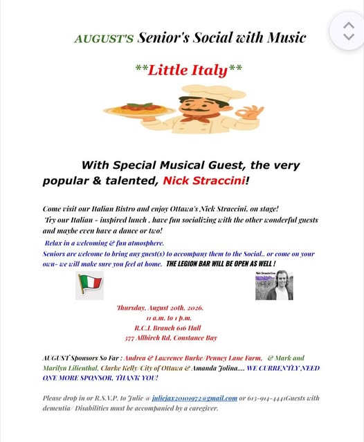 A poster for the event.
